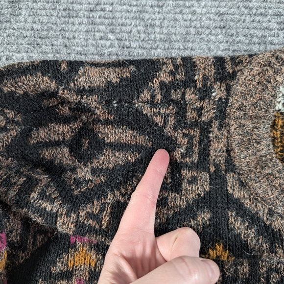 VTG Wool Blend Sweater Mens XL Grandpa Made In USA, Cabincore, Fisherman - Picture 4 of 14